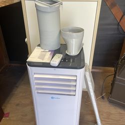Room air conditioner, heater, dehumidifier and fan.