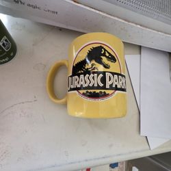Jurassic Park Coffee Mug Yellow