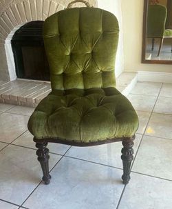 Antique Velvet Chair