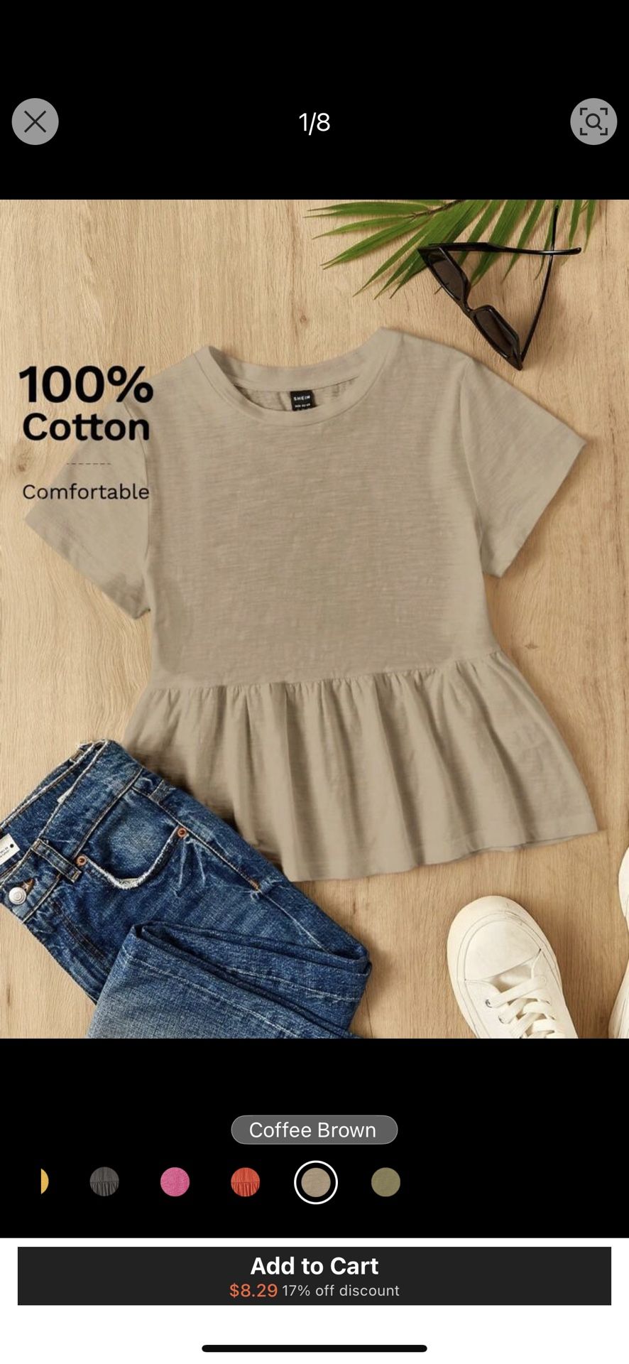 Khaki/ Light Brown Shirt