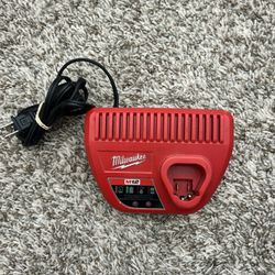 MILWAUKEE Battery Charger: Single-Port Charging, For 12V DC, 2 Ah Charged in 1-Hour, 120V AC