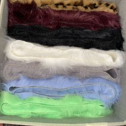 Box Full Of Fur With Shoe Hangers