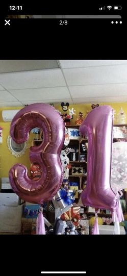 Numbers balloons 40”