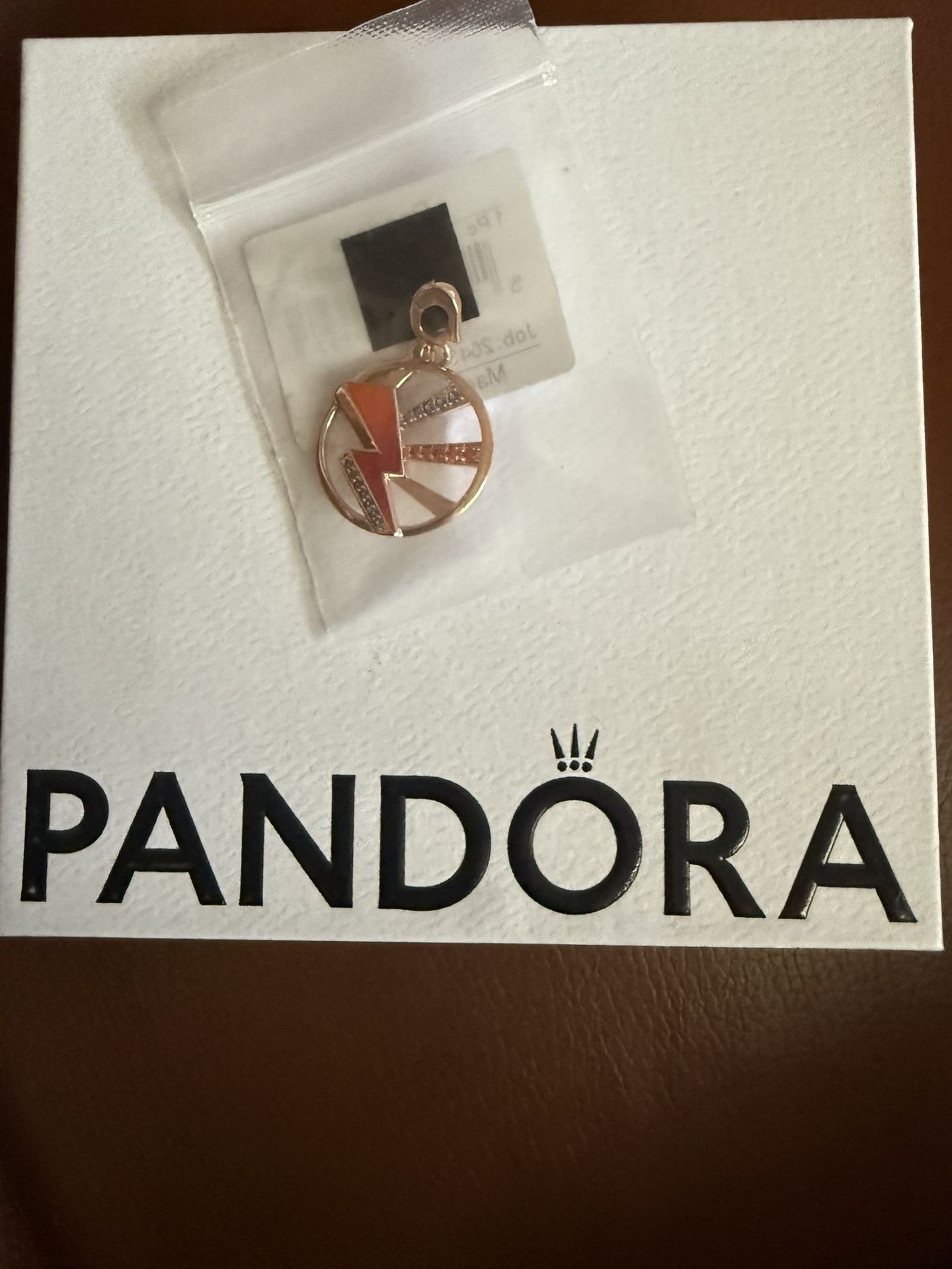 New Pandora Rose Gold Lightening Bolt Charm