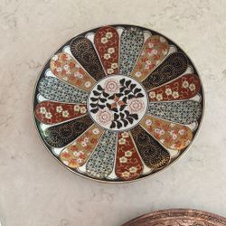 Gold Imari Hand Painted Platter