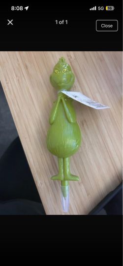 Grinch Novelty Pen with Tag