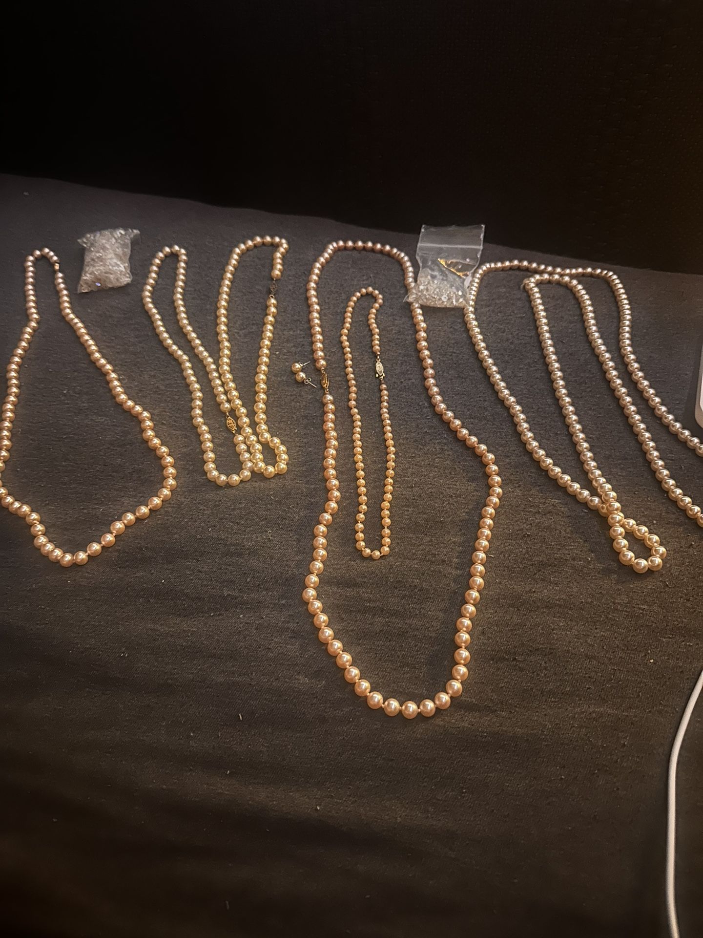 Pearl necklaces