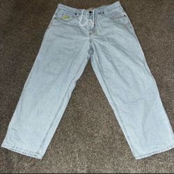 Light blue baggy size 34 pants from zumiez