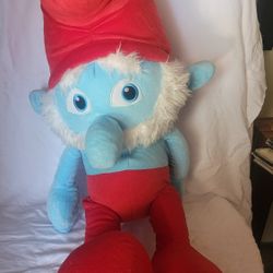 Giant Papa Smurf Stuffed Figurine Huge