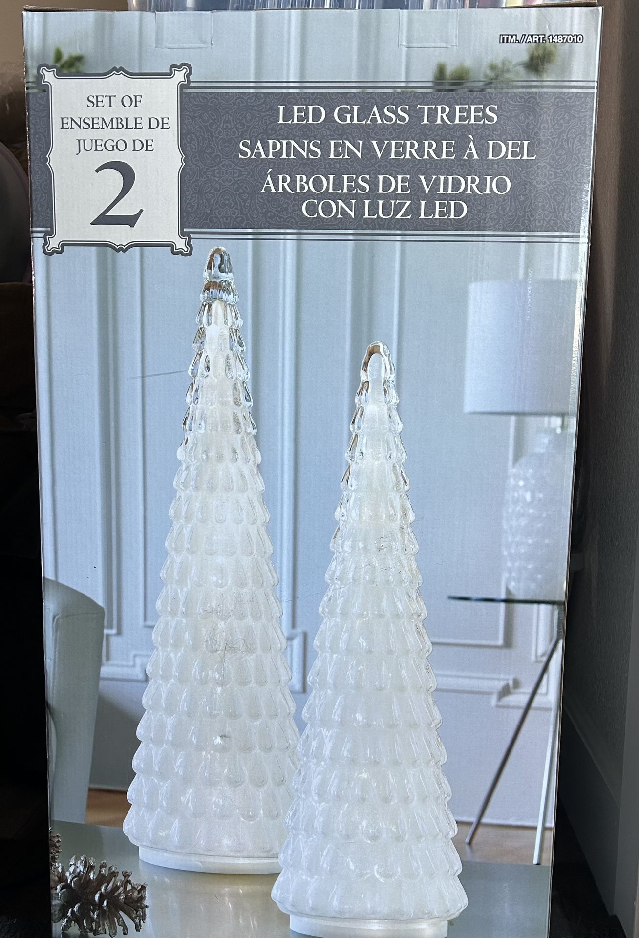 Costco LED Glass Christmas Trees