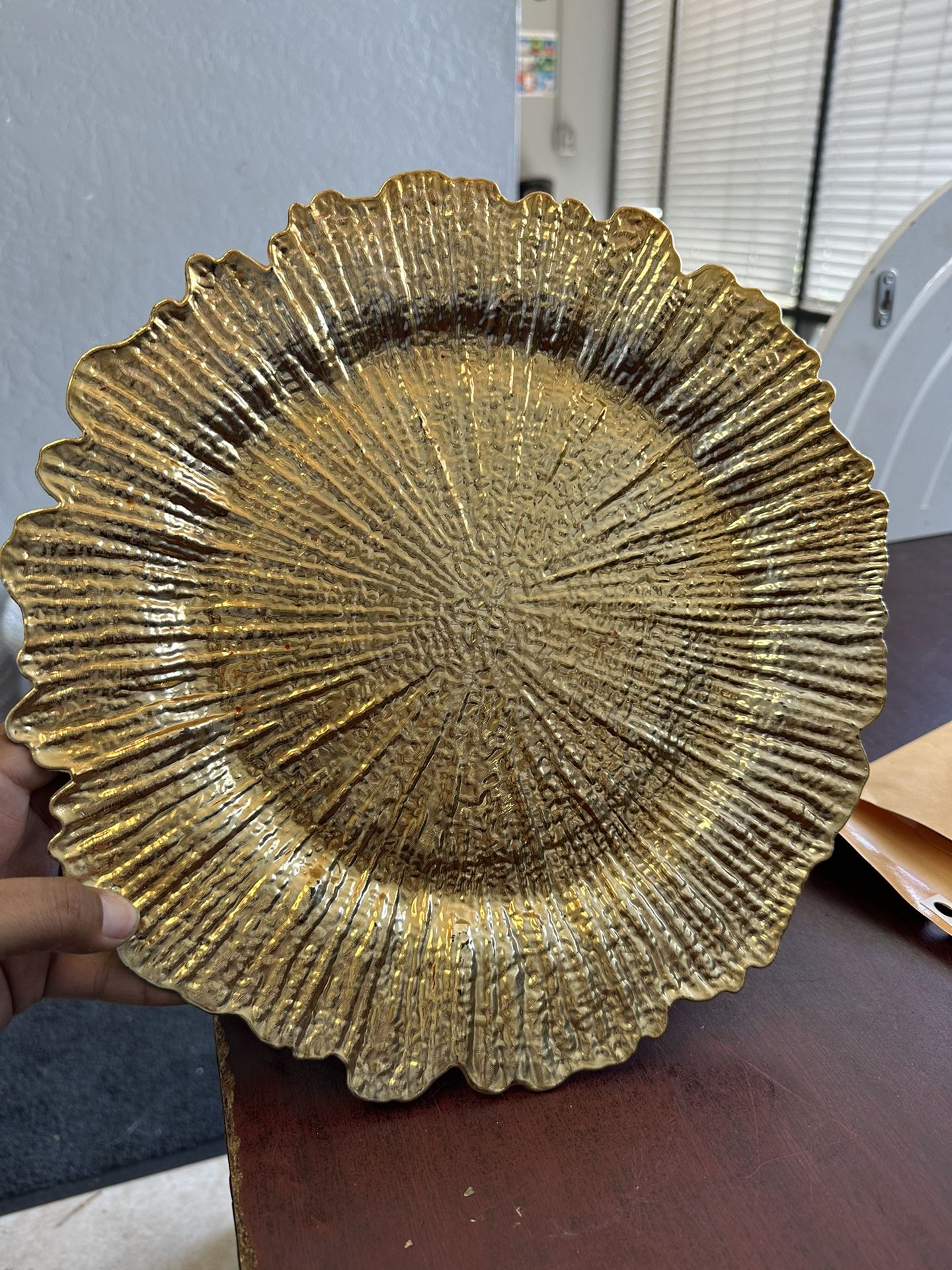 14 Gold Charger Plates