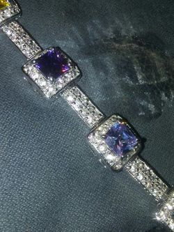 Sterling silver ice out.bracelets