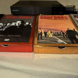 Sony Blu Ray DVD Player And Complete Sopranos VHS Set