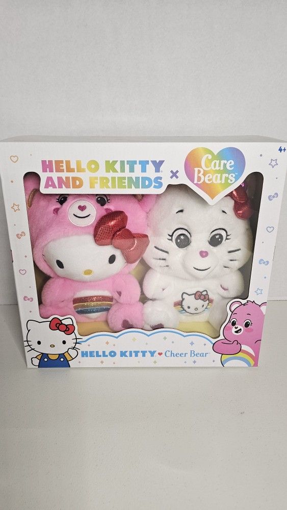 Hello Kitty & Cheer Bear Combo Plush Set