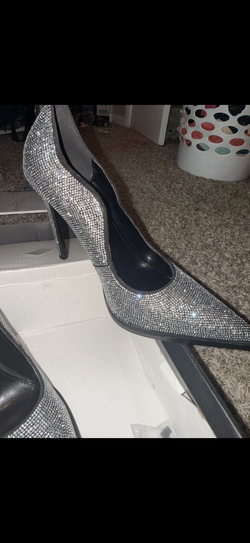 ✨ Fashion Nova Rhinestone Stiletto Heels – Size 8.5 ✨