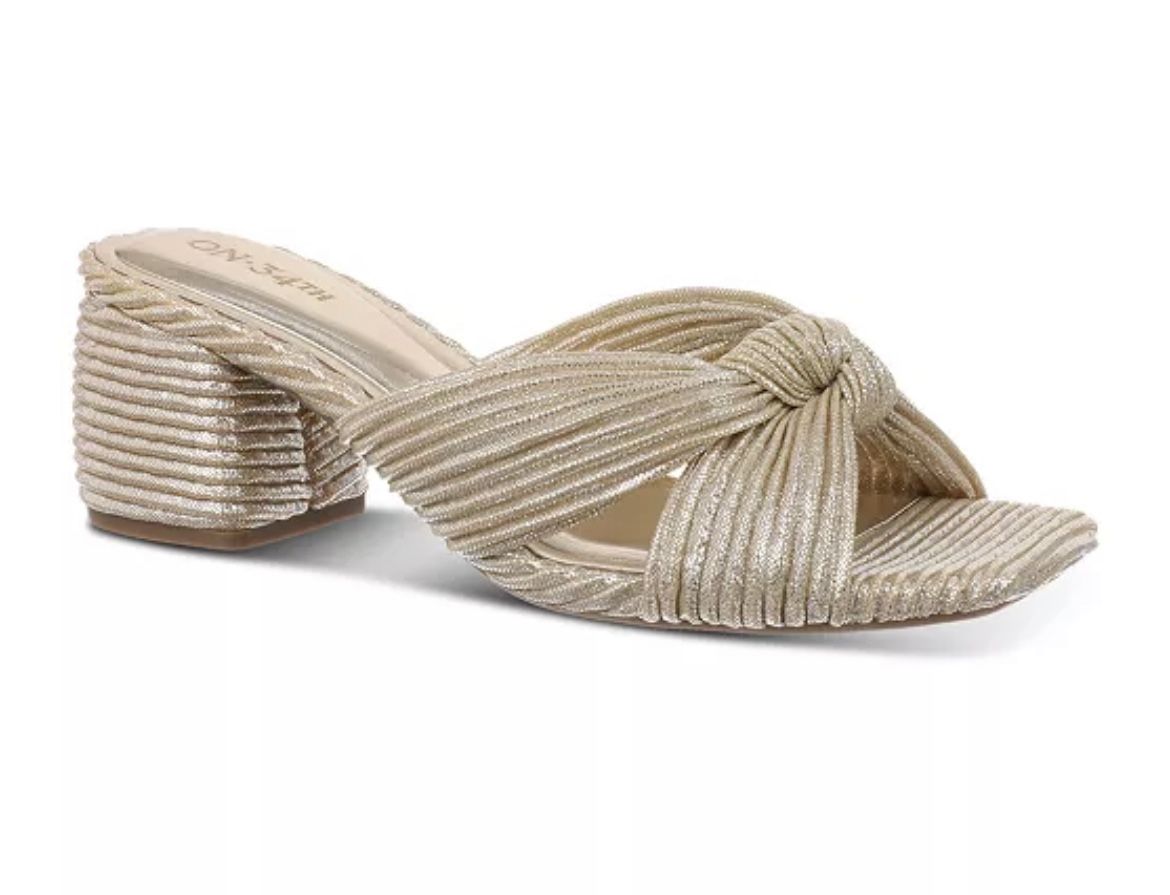 Women’s Gaiaa Bow Block Heel Dress Sandals