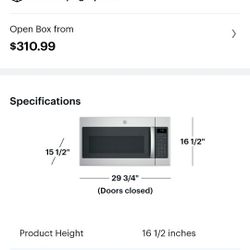Microwave - Over Oven - Make $10