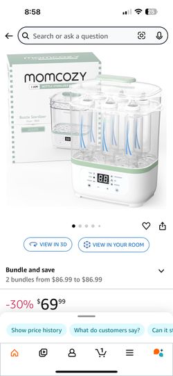 Momcozy Baby Bottle Sterilizer