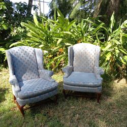 Pair of Wingback Chairs