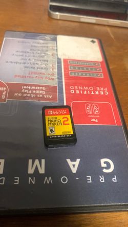 Nintendo switch super Mario maker 2