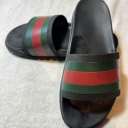 GUCCI MEN’S SLIDE SANDAL WITH WEB - SIZE US 11 - EXCELLENT CONDITION !!!
