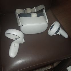 vr headset and remotes