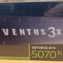 Brand New MSI RTX 5070 Ti Ventus 3X OC 16GB GDDR7 – Original Sealed Box w/ Receipt