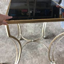 Black & Gold Side Table