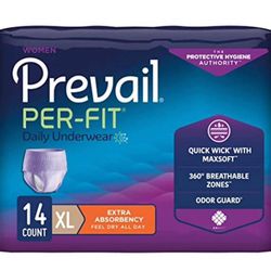 Prevail PER-FIT Daily Underwear XL .Each 5$ All 5 Packs for 20$