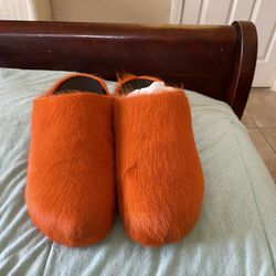 Orange Marni Slides
