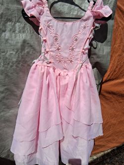 Pink Satin Girls Pageant/Flower girl Dress