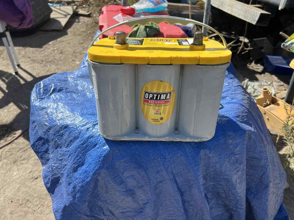 Yellowtop Deep Cycle And Starting High Proformance AGM Optima Battery Good Condition 100% Health 100% Charge
