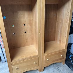Solid Maple Wood Shelf Units