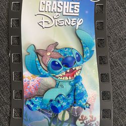Stitch Crashes Disney Jumbo Pin – The Little Mermaid – Limited Release