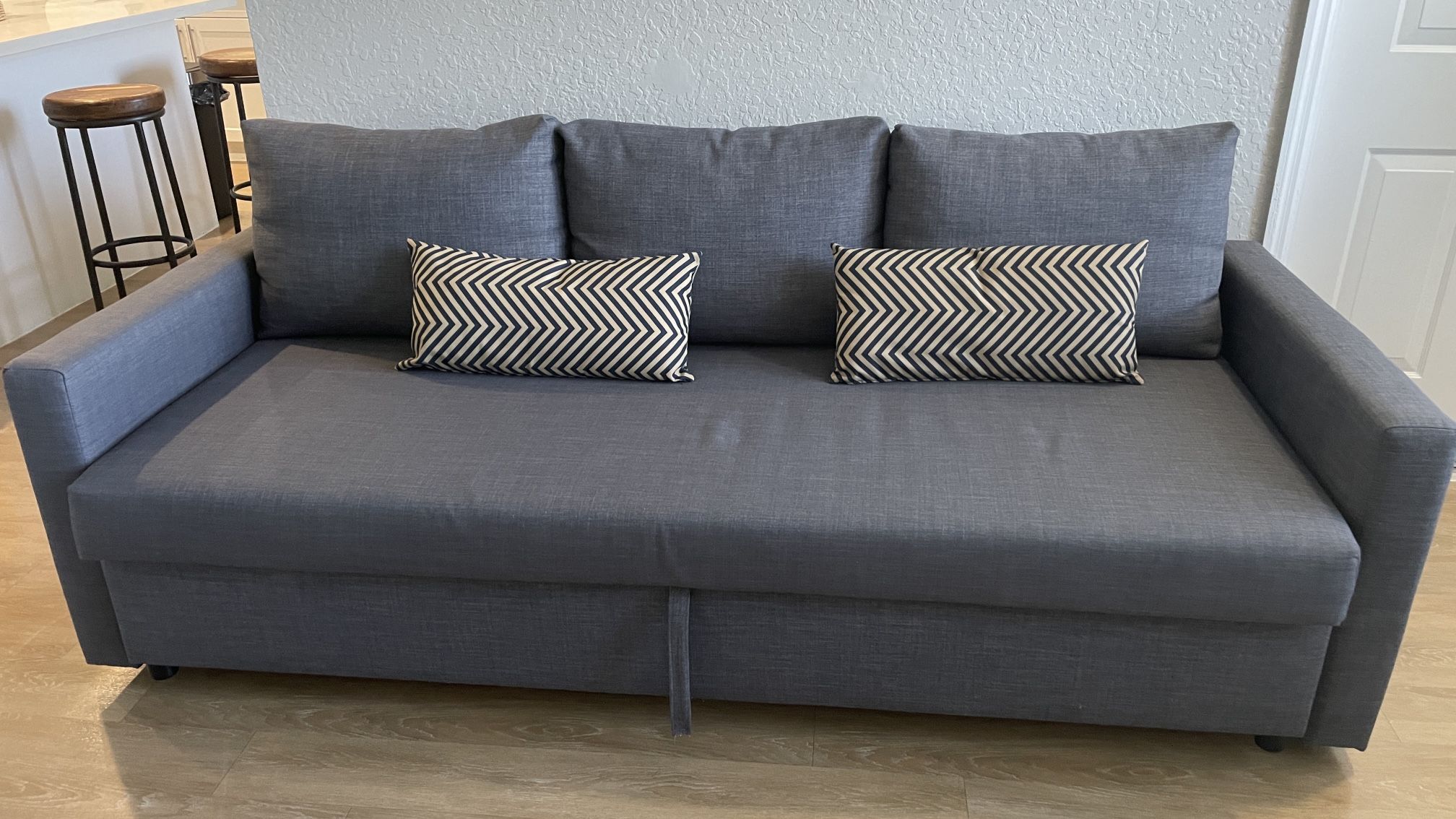 FRIHETEN Sleeper sofa, Sofa Bed Skiftebo dark gray Blue