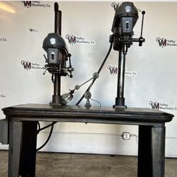 ROCKWELL TWO HEAD DRILL PRESS WITH BENCH 