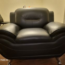 3 Set Living Room sofa (Black)