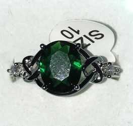 Size 10 silver ring