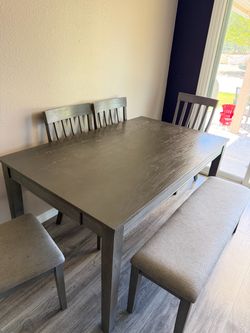 Dining table with chairs