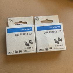 New Pair Shimano 4 Piston Hydraulic Bike Disc Brake Pads Finned MTB 