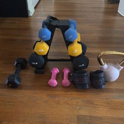 Work out/gym weight and accessories