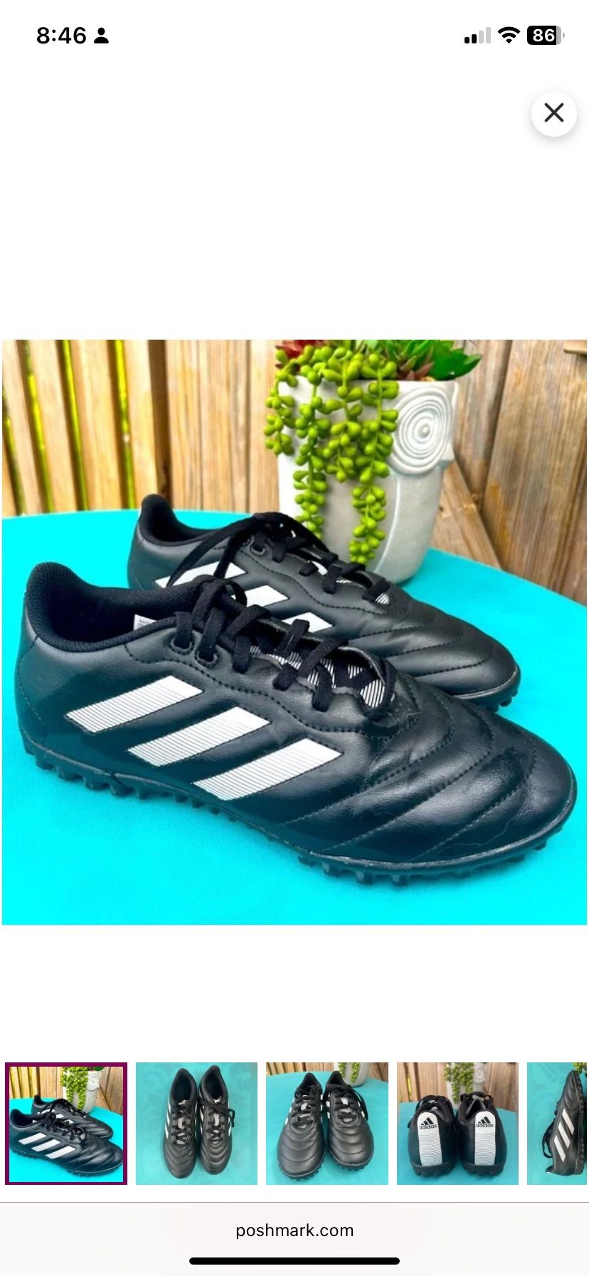 Adidas Men’s Goletto VIII Turf Soccer Shoes Size 7