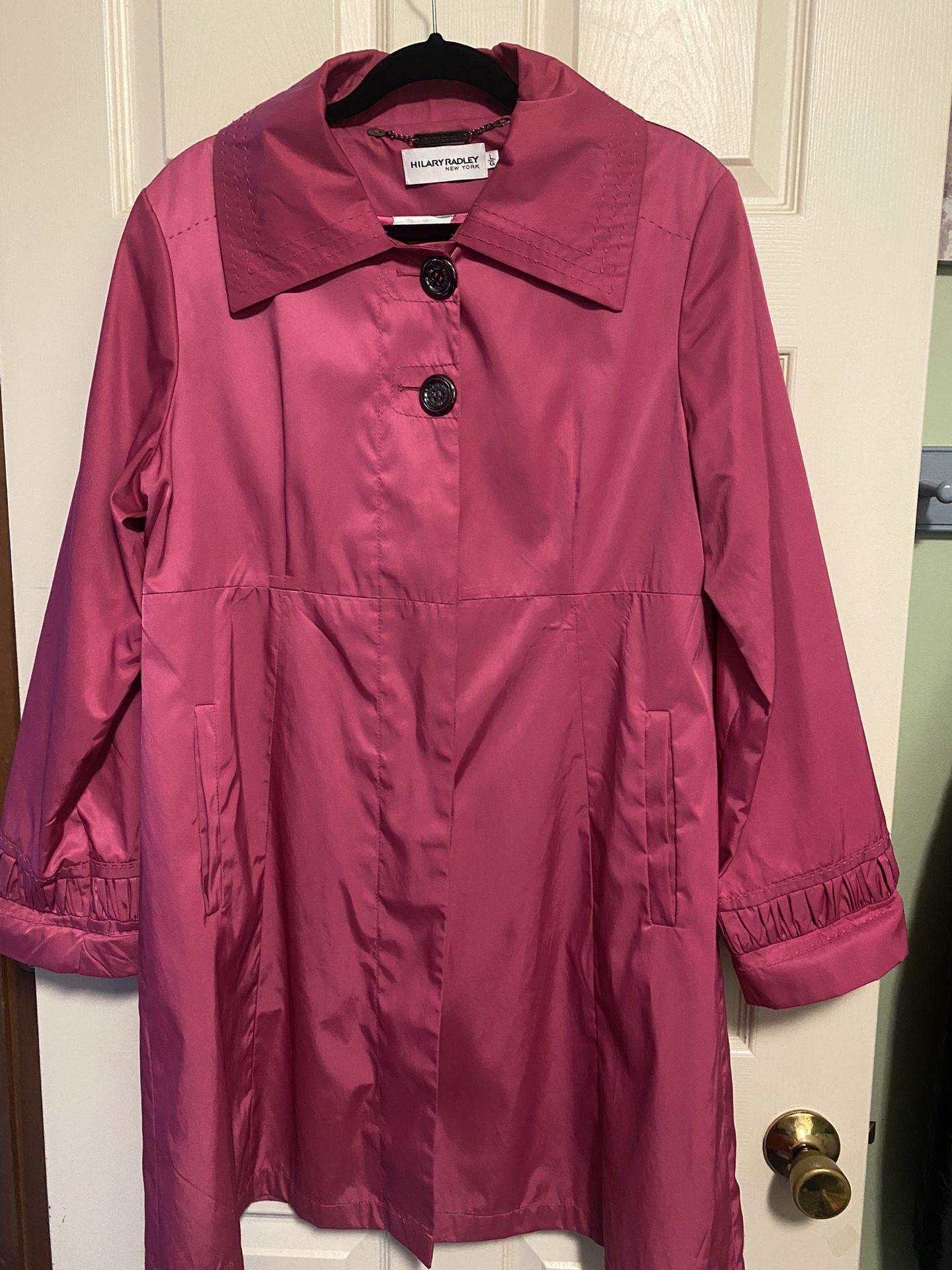 Woman’s Hilary Radly Red Raincoat