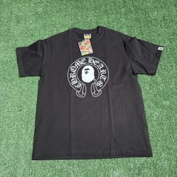 Black BAPE x Chrome Hearts T-shirt