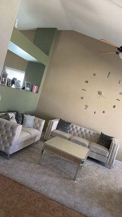 Couch love Seat and table