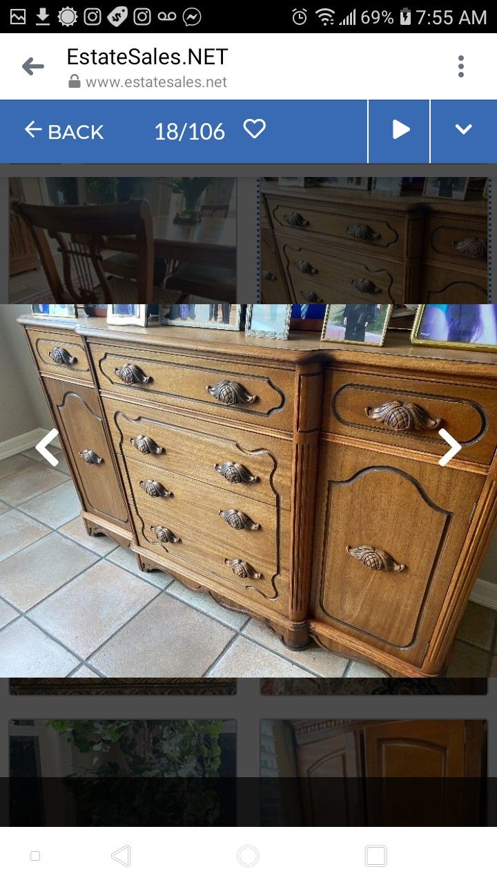 Antique Buffet Table/Cabinet