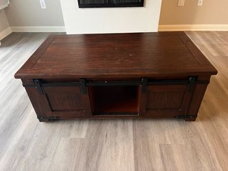 Free Coffee Table with Roller Doors