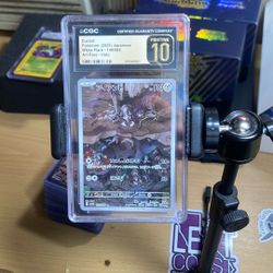 CGC 10 Pristine Durant 149/086 AR Art Rare White Flare sv11W Pokemon Card