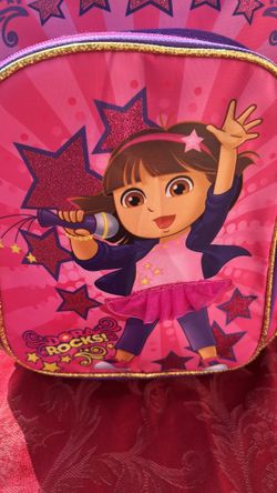 Dora the Explorer Dora Rocks Toddler Kid's 12-inch School Backpack Bag - Pink