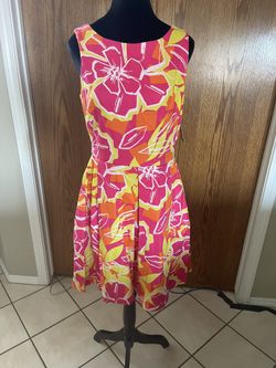 Pink Floral Summer Dress